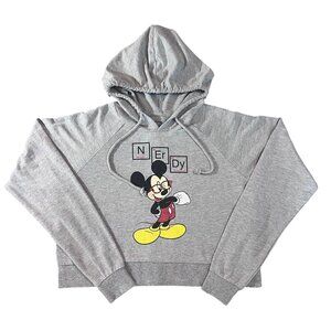 Womens Disney Mickey Mouse & Friends NERDY Periodic Table Gray Hoodie L